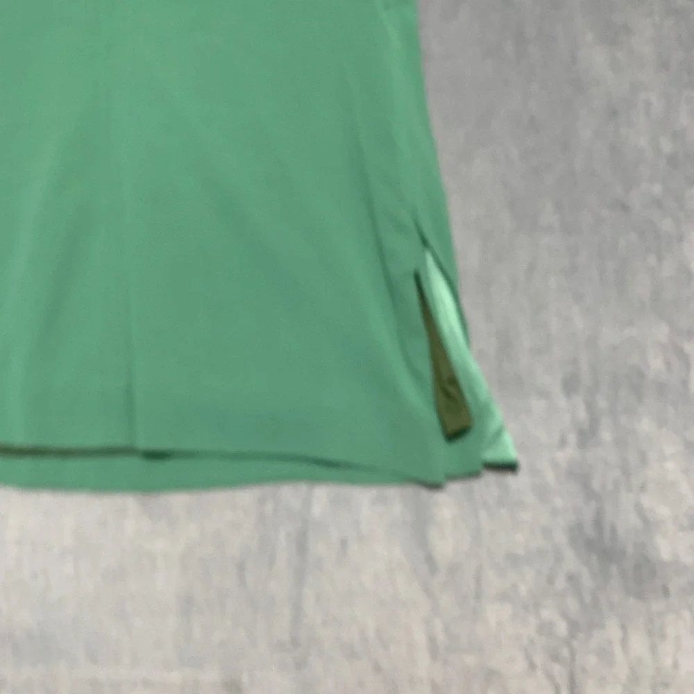 M.M.Lafleur Blouse Top Womens XL Green Lined Sleeveless Preppy Layered Front